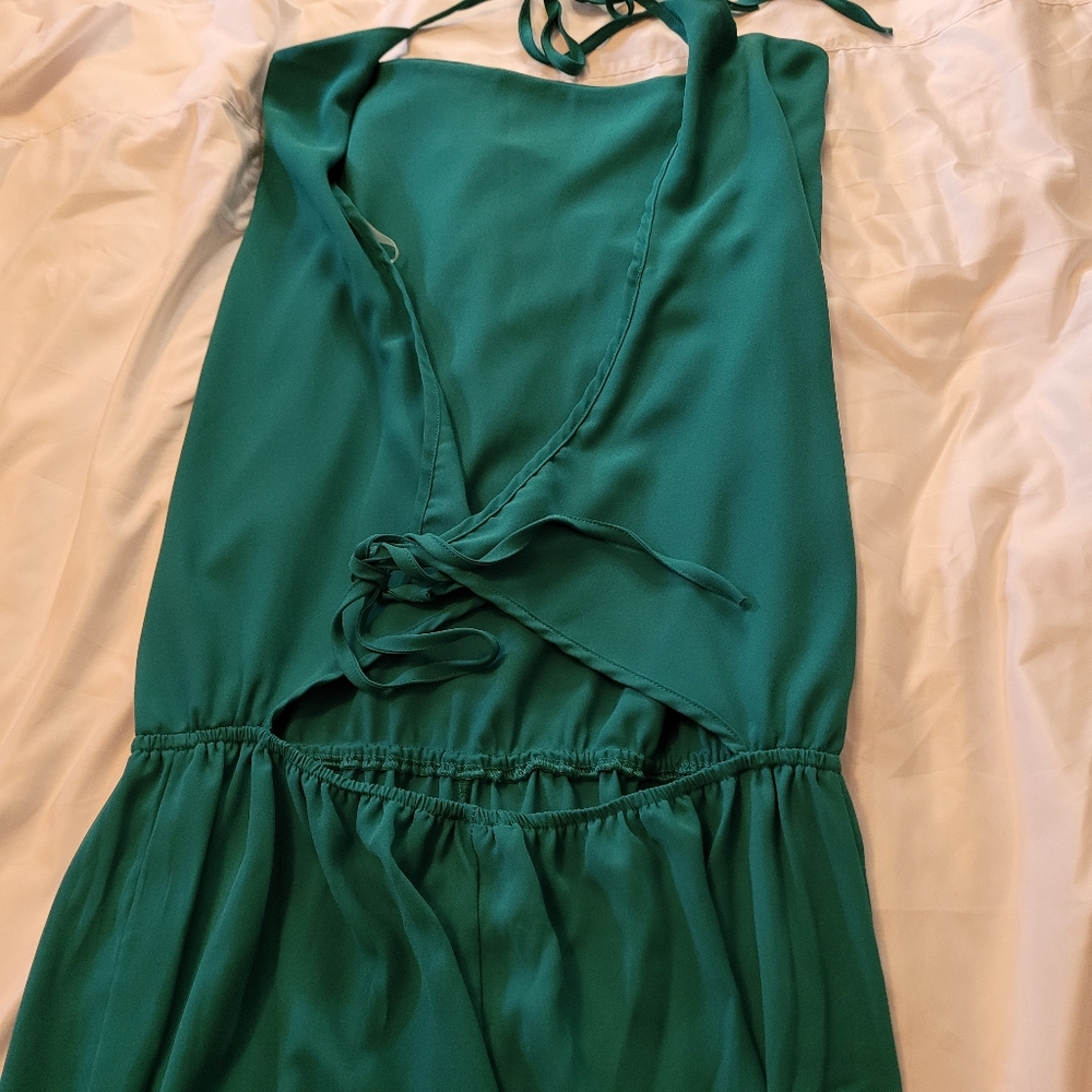 Brigette Bailey teal green jumpsuit. Never… - Picture 2 of 6